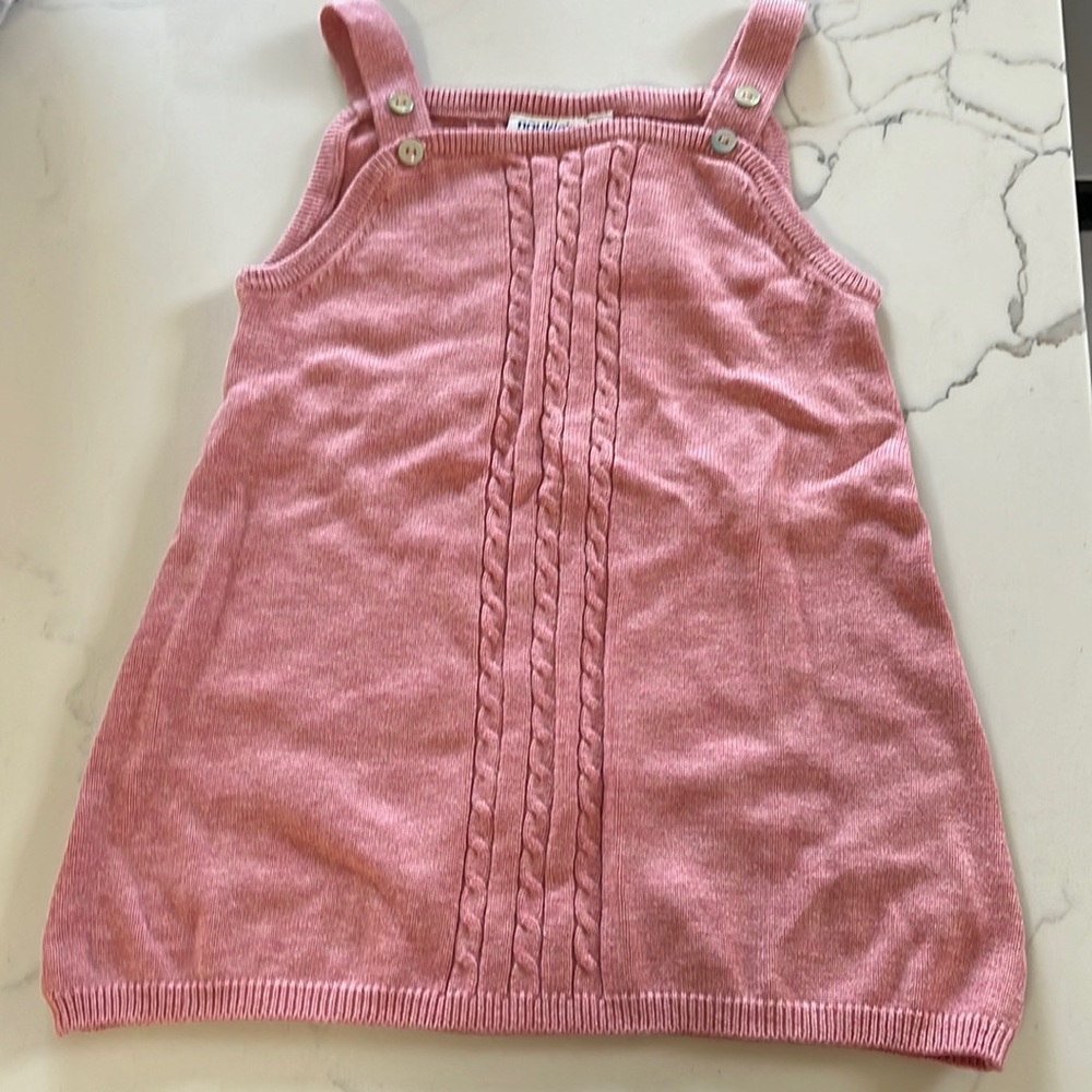 Noukie's overall style cable knit dress